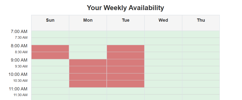 Book.it calendar layout